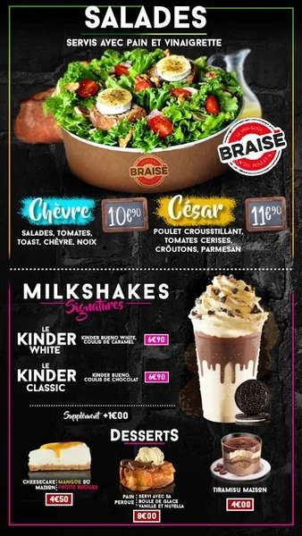 menu 0 of O'braisé Cannes - poulet