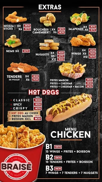 menu 2 of O'braisé Cannes - poulet