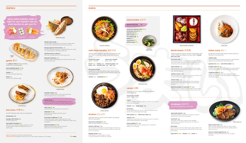 menu 0 of Yakinori - Selly Oak