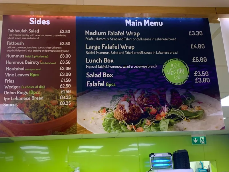 menu 0 of Falafel Munch (Selly Oak)