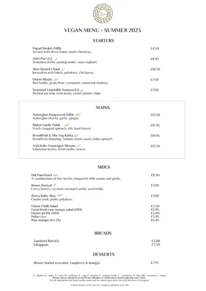 menu 2 of Chatora - Modern Indian Restaurant