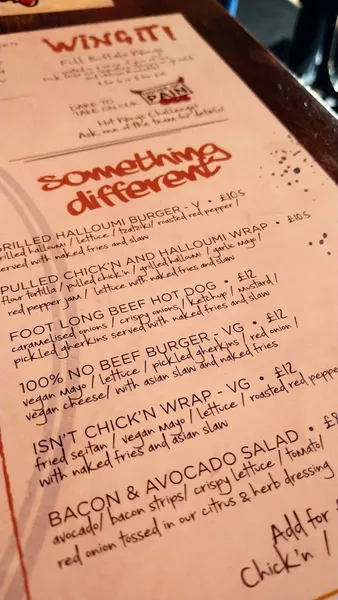 menu 0 of Cock’N’Bull.Co