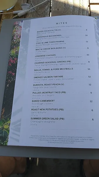 menu 0 of Sabine Rooftop Bar