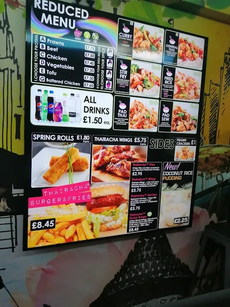 menu 0 of Thai Express (Boxpark Croydon)