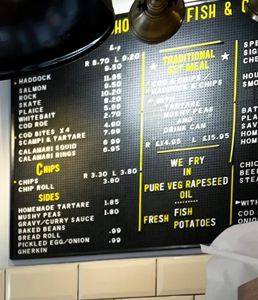 menu 2 of Shoreditch Fish and Chips