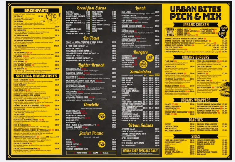 menu 0 of Urban Bites