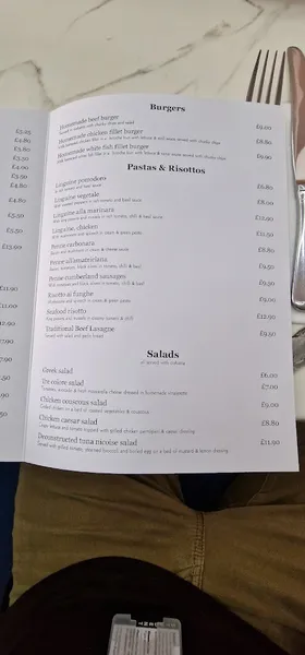 menu 2 of La Cafeteria