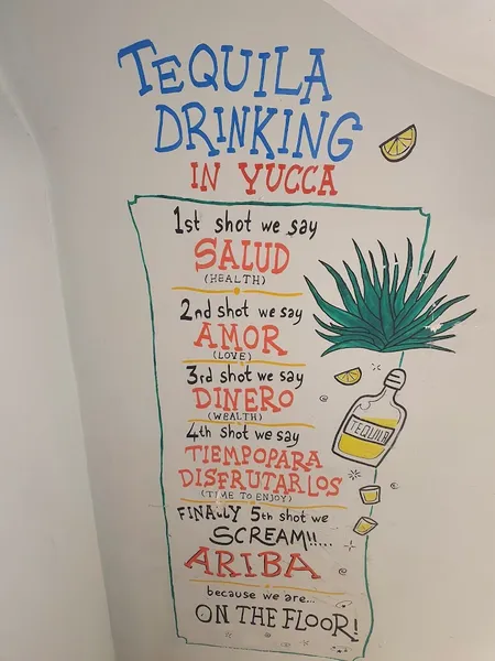 menu 2 of Yucca London