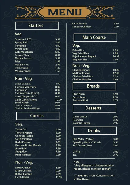 menu 0 of Namasthe Hounslow, Indian Restaurant