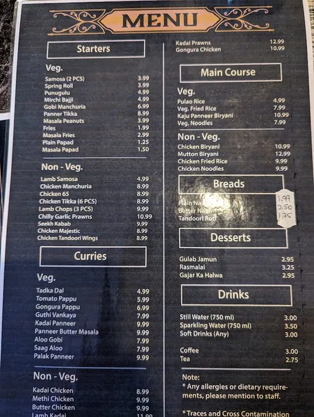 menu 2 of Namasthe Hounslow, Indian Restaurant