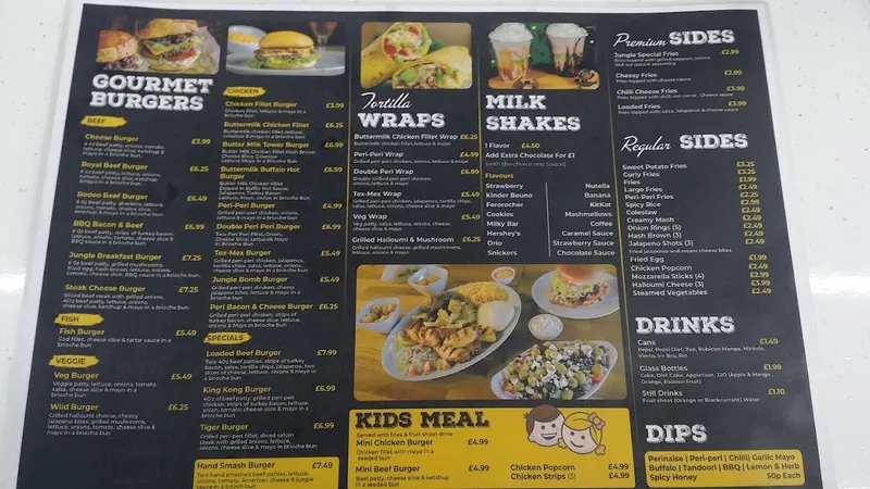 menu 2 of Jungle Grill Hounslow - London