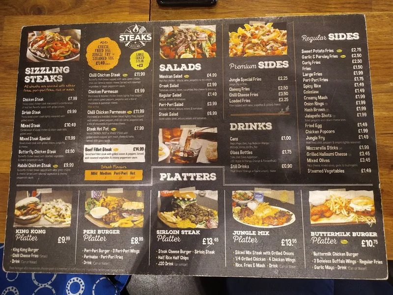 menu 0 of Jungle Grill Hounslow - London