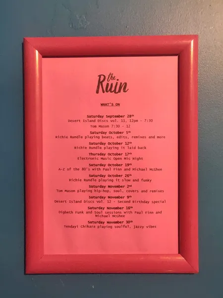 menu 2 of The Ruin