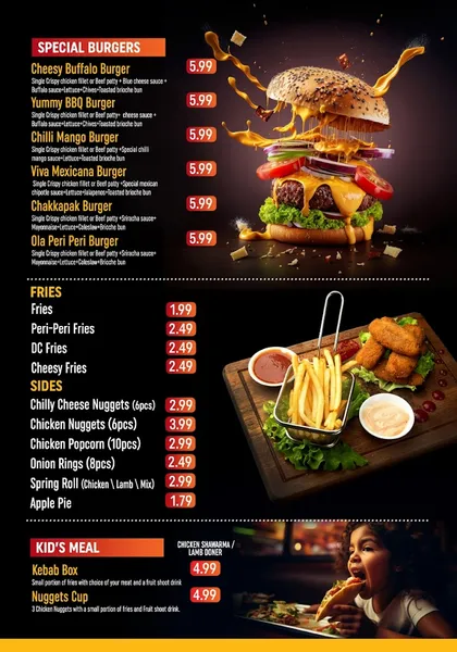 menu 1 of Doner Coach