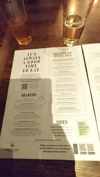 menu 2 of Royal Oak