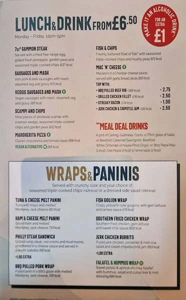 menu 0 of The Junction