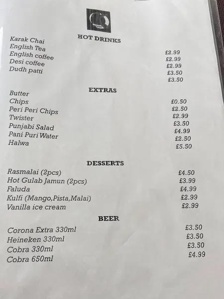 menu 2 of Kulcha Express