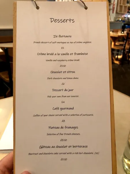 menu 2 of Maison Mayci