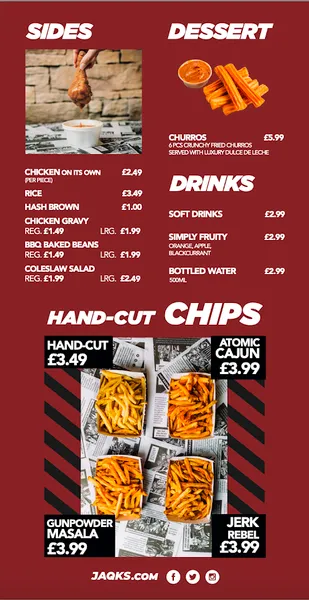 menu 1 of JAQKS Chicken + Chips (Moseley)