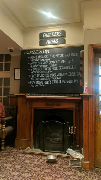 menu 1 of The Builders Arms, Croydon