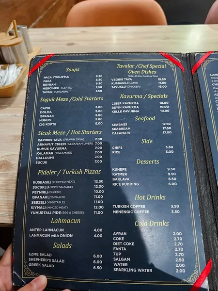 menu 2 of Lahmacun Dunyasi