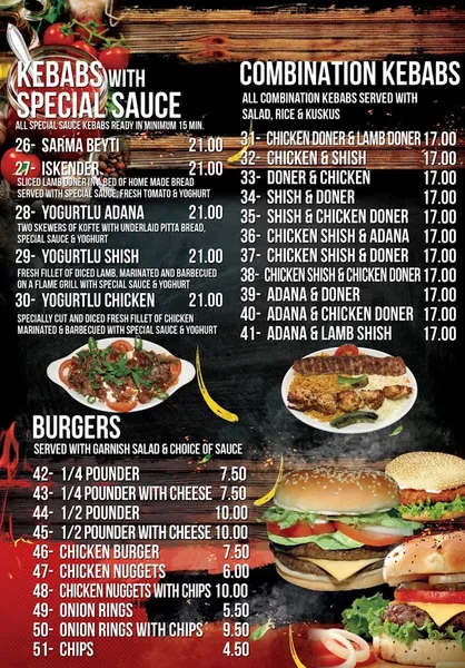 menu 0 of Croydon Mazi Restaurant