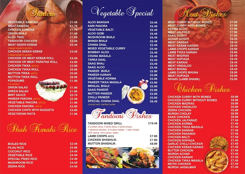 menu 1 of Shah Karahi Halal