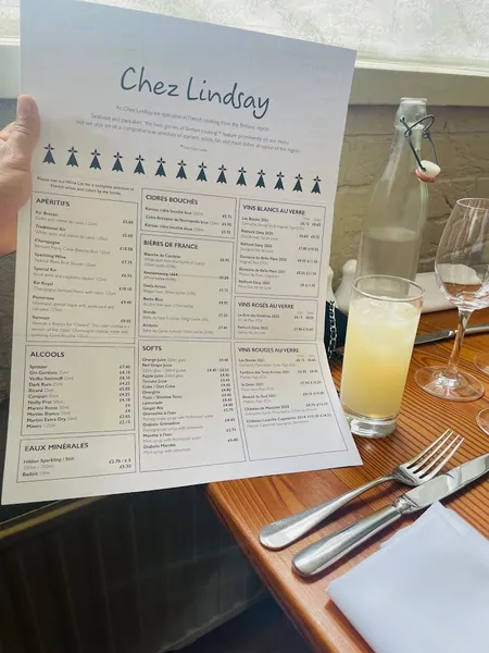 menu 1 of Chez Lindsay