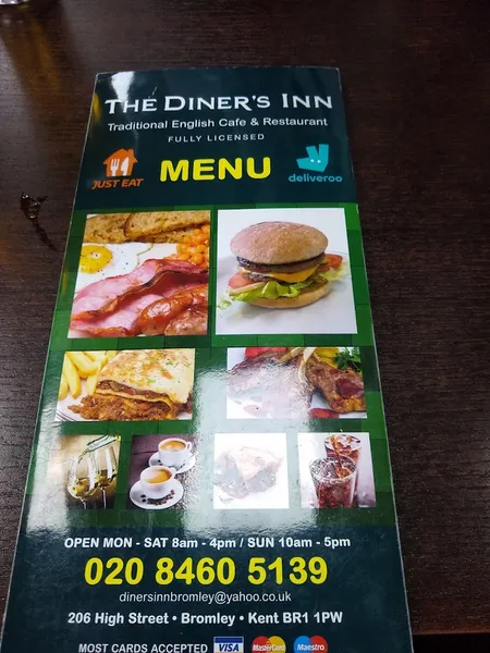 menu 1 of The Diners Inn