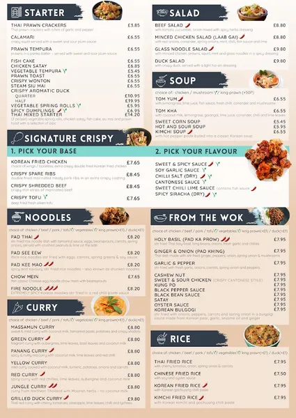 menu 0 of KIN Erdington