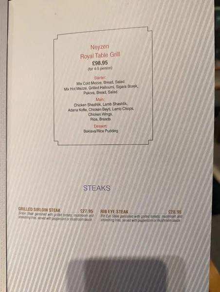 menu 0 of Neyzen Restaurant and Pods