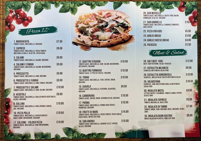 menu 1 of Buon Gustaio Uno