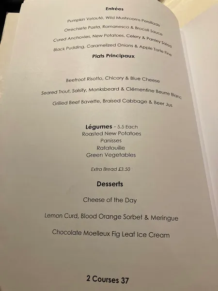 menu 0 of Cigalon