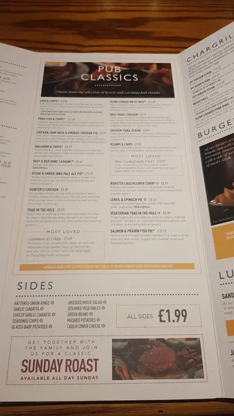 menu 0 of Fox & Dogs Sutton