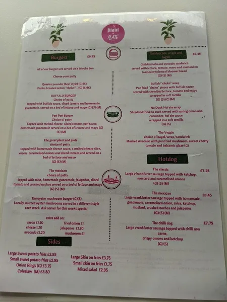 menu 2 of Plant N Plate