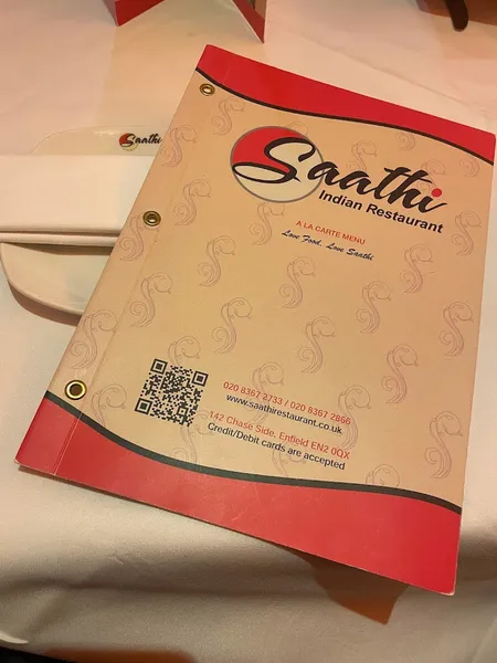 menu 1 of Saathi Restaurant