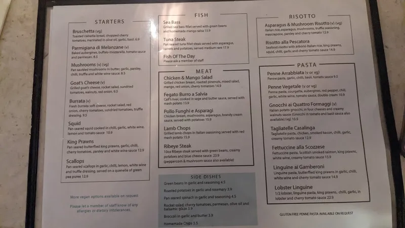 menu 1 of The Chelsea Corner