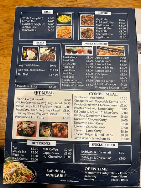 menu 0 of Croydon Food Station