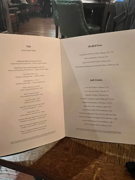 menu 1 of Hammersmith Ram