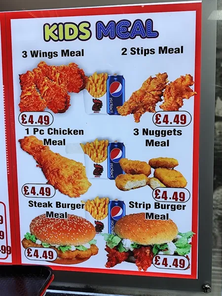 menu 1 of RFC Chicken & Ribs (Hammersmith)