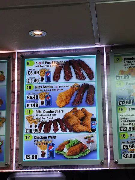 menu 2 of RFC Chicken & Ribs (Hammersmith)