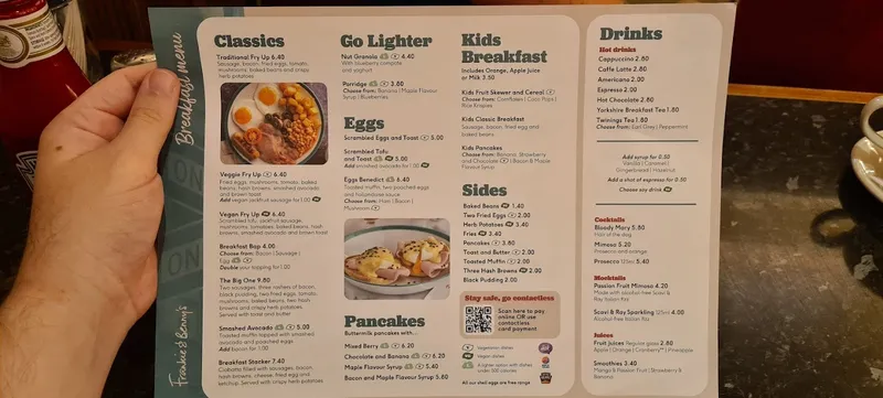 menu 0 of Frankie & Benny's