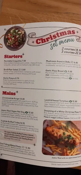 menu 2 of Frankie & Benny's