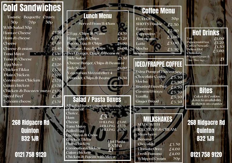 menu 1 of Coffee & Cafe @ 268 / Street Food @ 268