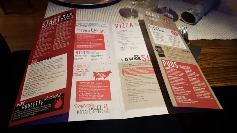 menu 0 of O'Neill's Bromley
