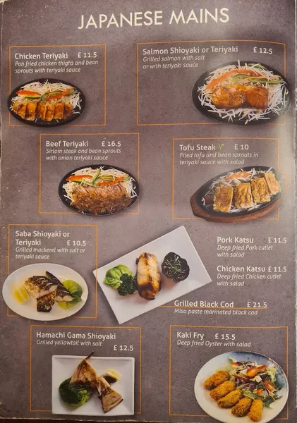 menu 2 of Yoshi Sushi