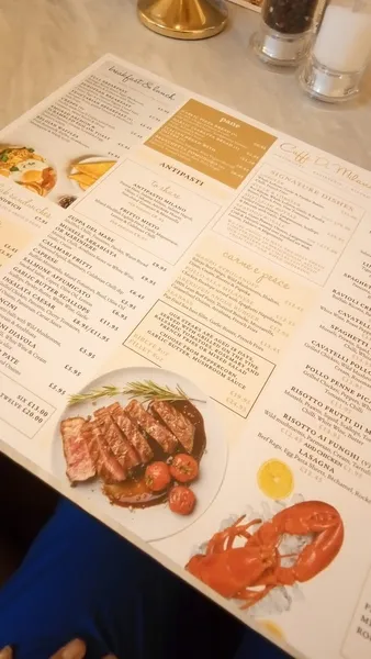 menu 2 of Caffe Di Milano