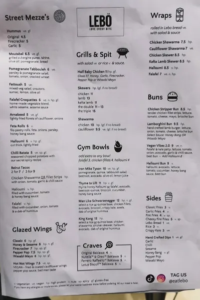 menu 1 of EAT LEBÖ (Ruislip)