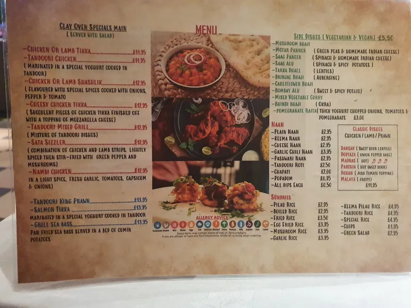 menu 0 of Harborne Tandoori Restaurant