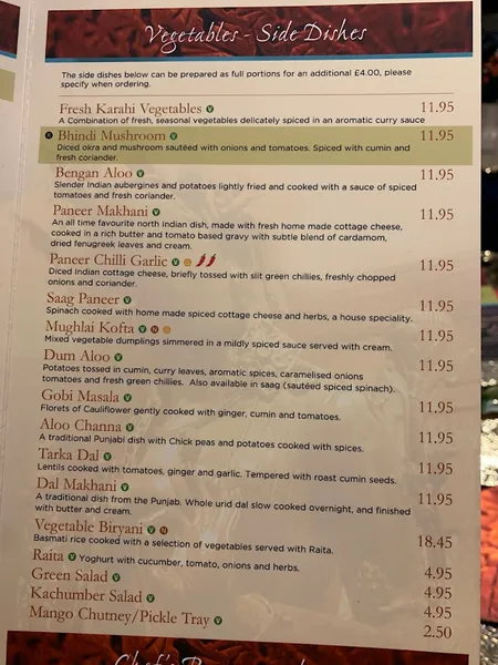 menu 0 of Rajdoot Indian Restaurant